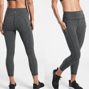 Athleta Leggings 7/8 Cropped Athletic Workout High Rise Ankle Athleisure Pants